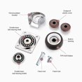 thumbnail image 3 of 4pcs，Small Swivel Casters，1"，Furniture Casters With Plate Brake, 3 of 5