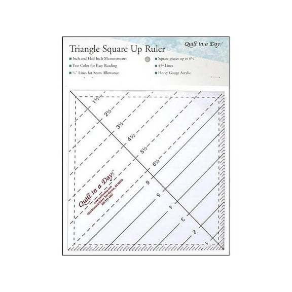 Quilt In A Day Triangle Square Ruler, 1-Pack, Original Version