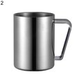 thumbnail image 2 of Neinkie Tasse à Café Isolée avec Couvercle, Acier Inoxydable, Double Paroi Isolée sous Vide Tasse de Voyage avec Poignée, Tasse de Voyage Isolée Double Paroi Premium, Acier Inoxydable/argent, 2 of 6