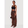thumbnail image 2 of Women's Contrast Ruffle Trim Organza Pants, 2 of 4