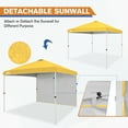 thumbnail image 5 of EAGLE PEAK 10 x 10 Pop up Canopy Tent, Instant Outdoor Folding Shelter,Yellow, 5 of 8