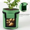 thumbnail image 4 of Sac de Culture pour Plantes Rond Non Tissé Noir de 7 Gallons avec Rabat d'Accès Visuel et Poignées Renforcées - Jardinière en Tissu Réutilisable pour Légumes, Fruits, Fleurs, Plantes à Racines Profondes - Idéal pour la Maison, le Jardin, 4 of 7