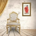 thumbnail image 3 of Unknown 11x18 Gold Ornate Wood Framed with Double Matting Museum Art Print Titled - Woman Standing, 3 of 4