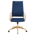 thumbnail image 6 of Jive Gold Stainless Steel Highback Office Chair, 6 of 9