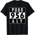 thumbnail image 1 of Playera divertida de mujer "PURO 956 ALV" estilo Misfits, color negro, 1 of 7