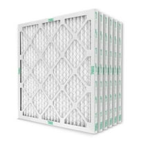 Pamlico Air 20x22x1 MERV 8 Pleated AC Furnace Air Filters. Quantity 6. (Actual Size: 19.5 x 21.75 x 0.75 Inches)