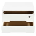thumbnail image 5 of 2-Tier Wooden Storage Organizer Box with Lockable Drawers, Ergonomic Handles, and Anti-Slip Base for Neat Office Desk Organization, 5 of 6