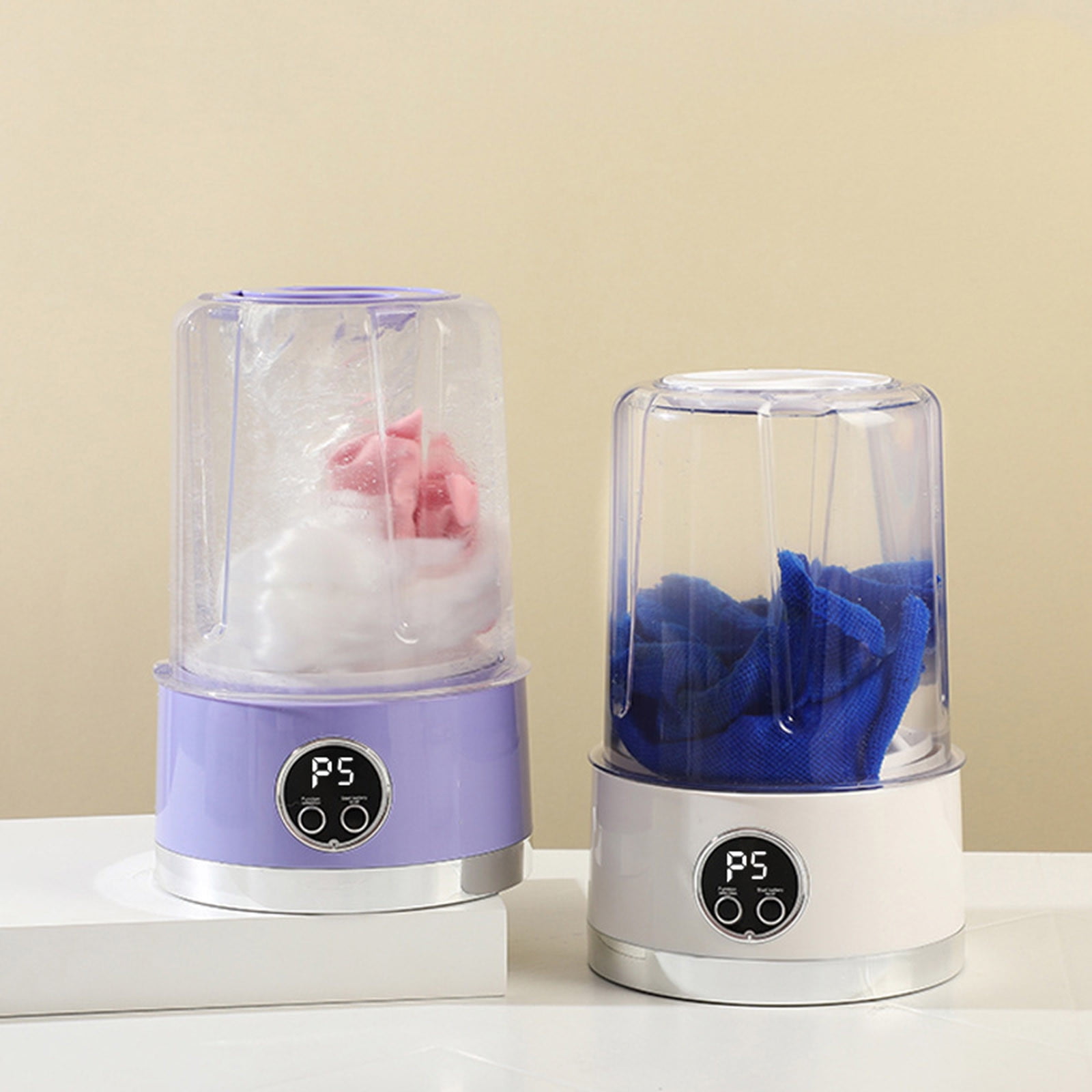 Mini Washing Machine - Single Tub Portable Washer for Underwear, Socks & Baby Clothes, Ideal for Apartments, RVs & Small Spaces No Installation Needed