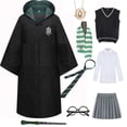 thumbnail image 5 of Túnica unisex de mago y brujería, capa, disfraz de terror, colegio de magia, Slytherin, Ravenclaw, disfraz de Halloween de estilo similar, 5 of 5
