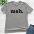 thumbnail image 2 of Kids Meh Shirt, Youth Kids Boy Girl T-Shirt, Geek Shirt, Nerd Shirt, Gamer Shirt, Gaming Shirt, Funny Sassy Tee, Dark Heather Gray, Medium, 2 of 4