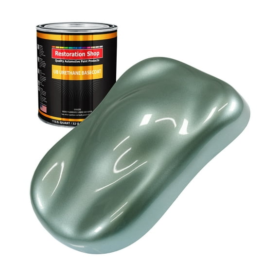 Slate Green Metallic 1 Quart URETHANE BASECOAT Car Auto Body Paint