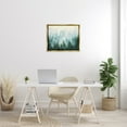 thumbnail image 2 of Stupell Industries Abstract Pine Forest Landscape with Mist Green Painting Metallic Gold Framed Floating Canvas Wall Art, 24x30, by Julia Purinton, 2 of 5
