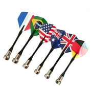 18pcs Magnetic Flag Darts Tip Darts Flights Stainless Steel Needle Tip Dart Set with Extra Dart Rods