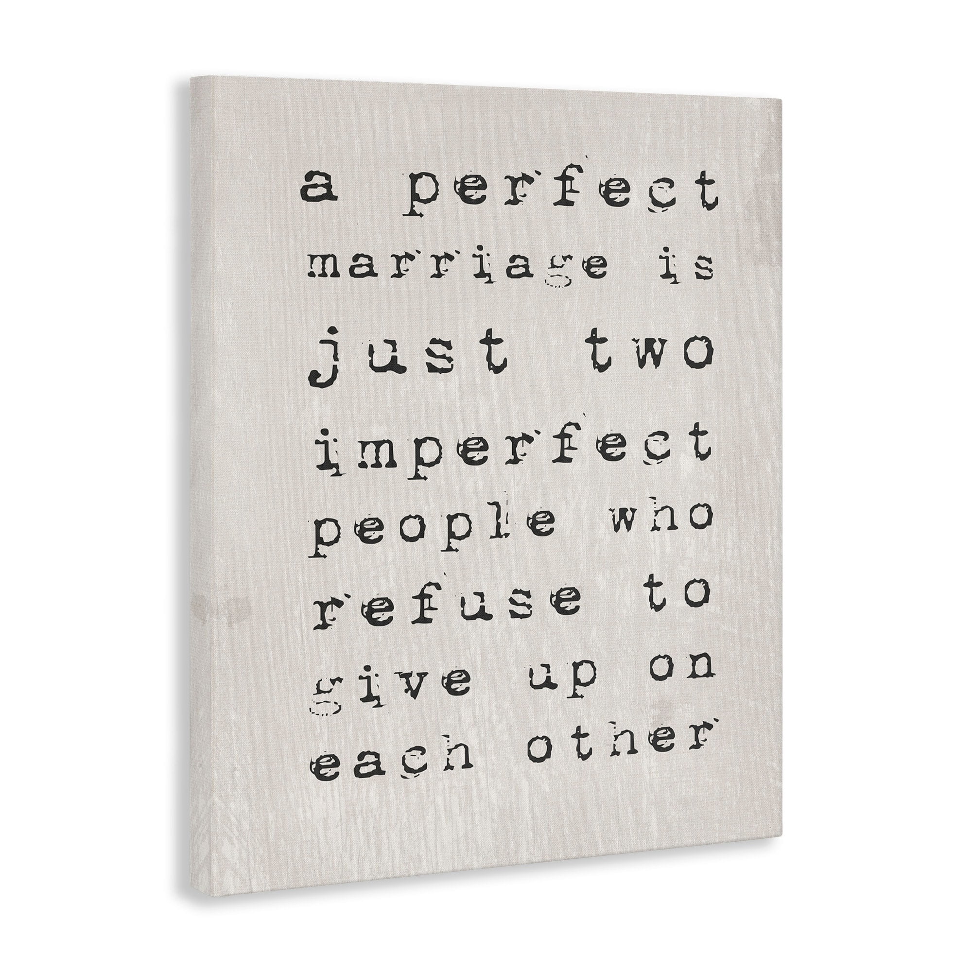 Stupell  A Perfect Marriage Stretched Canvas Wall Art 24 x 30