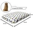 thumbnail image 2 of Purple and Yellow Pet Bed, Little Colorful Cartoon Bird Character Drawings on Plain Backdrop, Resistant Pad for Dogs and Cats Cushion with Removable Cover, 24" x 39", White Multicolor, by Ambesonne, 2 of 4