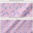 thumbnail image 2 of Soimoi Pink Cotton Cambric Fabric Unicorn & Rainbow Nature Print Fabric by the Yard 42 Inch Wide, 2 of 7