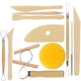 thumbnail image 1 of UPOUART 1 Set of Sculpture Tools for DIY Projects in Beige Wood Carving, 1 of 8