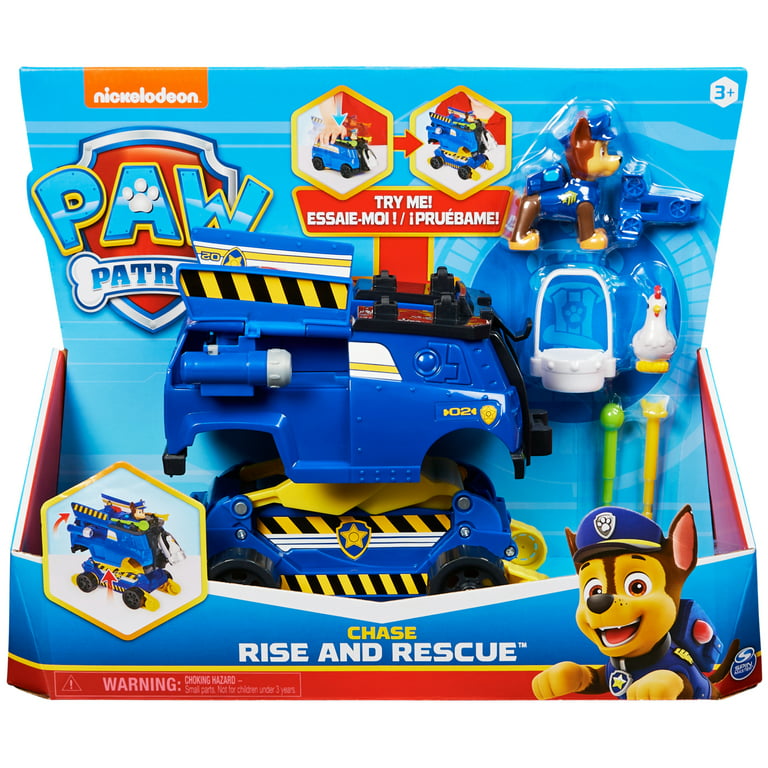 PAW Patrol: Rise and Rescue Transforming Vehicle with Chase Figure, For  Ages 3 and up