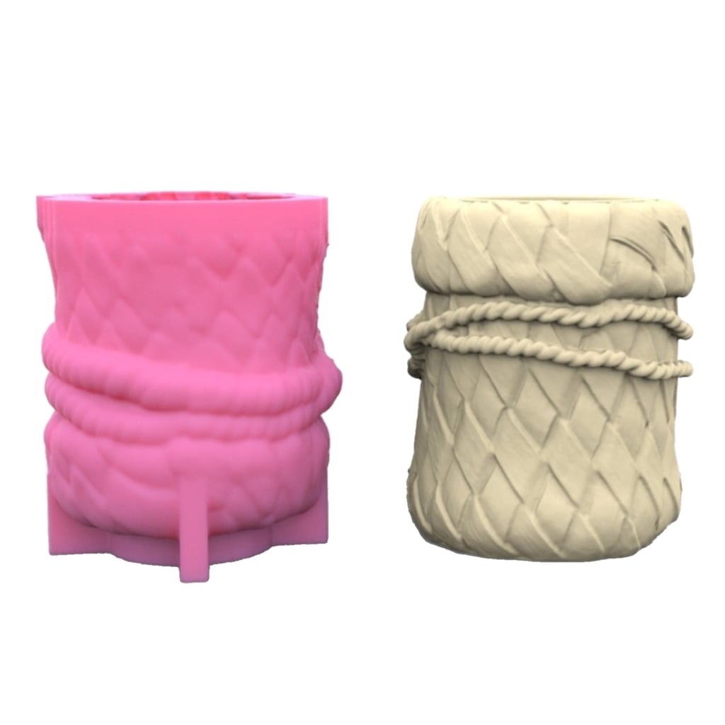 Geemin 3D Brush Pot Silicone Soap Molds Candle Molds Hedgehog Clay Mould Cake Mold