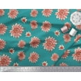 thumbnail image 2 of Soimoi Rayon Fabric Sunflower Floral Printed Craft Fabric by the Yard 56 Inch Wide, 2 of 3