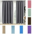 thumbnail image 4 of Pink Blackout Curtains for Bedroom 63 Inch Length 1 Panel, Solid Thermal Insulated Energy Saving Rod Pocket Window Treatment Curtains Blackout Drapes, W41.7 x L63 Inch, 4 of 4