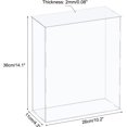 thumbnail image 2 of MECCANIXITY Acrylic Display Case Plastic Box Cube Storage Box Clear Assemble Showcase 10.2x4.3x14.1 Inch for Collectibles, 2 of 6