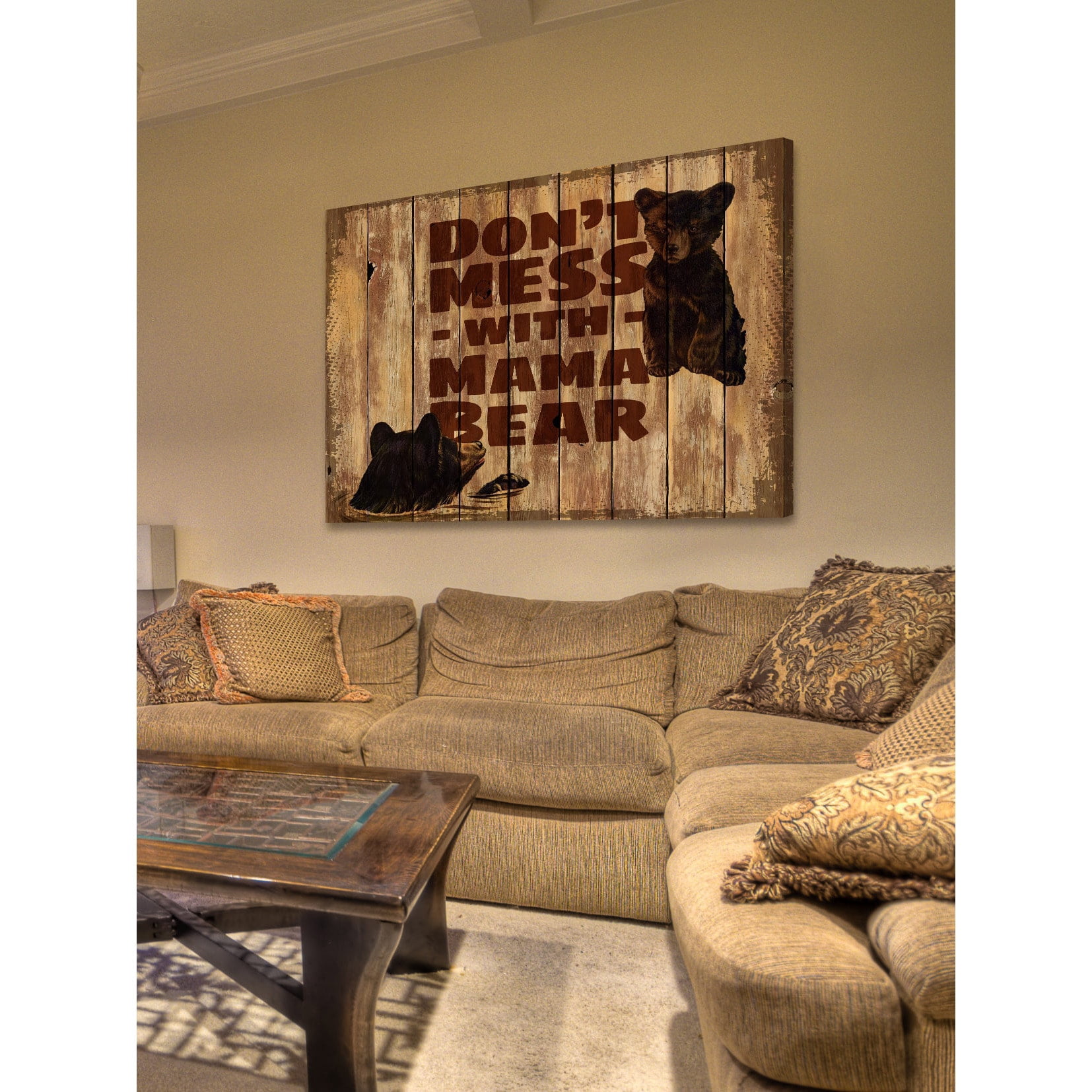 Marmont Hill "Mama Bear 2" Painting Print on Wrapped Canvas