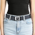 thumbnail image 5 of Dodge Belt, Seatbelt Buckle Belt, Dodge Viper Logo Reclaimed Black Panel, 34 to 52 Inches, 5 of 9