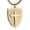 Gold, variant on Men Shield Armor of God Ephesians 6:16-17 Cross Stainless Steel Pendant Necklace-Silver