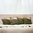 thumbnail image 7 of Ambesonne Landscape Throw Pillow Cover 4 Pack, Valley with Full Moon, 24", Fern Green Cinnamon, 7 of 7