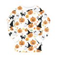 thumbnail image 7 of Gerichy Boys Girls Pajamas Sets Cute Ghost Pumpkin Pajamas Long Sleeve Top and Pants Soft Sleepwear Kid Halloween Holiday Pajama Sets 2T-9T, 7 of 7