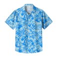 thumbnail image 4 of Yiaimeir Men's Vintage Button Down Bowling Shirts Short Sleeve Summer Beach Shirt，Size M-3XL, 4 of 5
