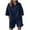 Navy1, variant on yillto Women's 2 Piece Short Sets Summer Loose Athletic Shorts and Zip up Short Sleeeve Tops Tracksuit