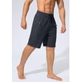 thumbnail image 2 of PUZTLOY Men's Swim Trunks Quick Dry Board Shorts with Zipper Pockets Beach Shorts Bathing Suits for Men - No Mesh Liner-Grey S-3XL, 2 of 11