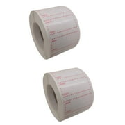 2 Rolls  Kitchen Blank Writable Stickers Practical Classified Identification Note Index Pastes Kitchen Food Date Label (500 Labels)