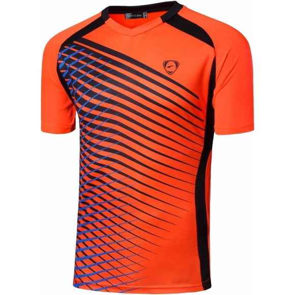 Sportides T-Shirts Respirants à Manches Courtes pour Grands Garçons LBS708 Orange TG