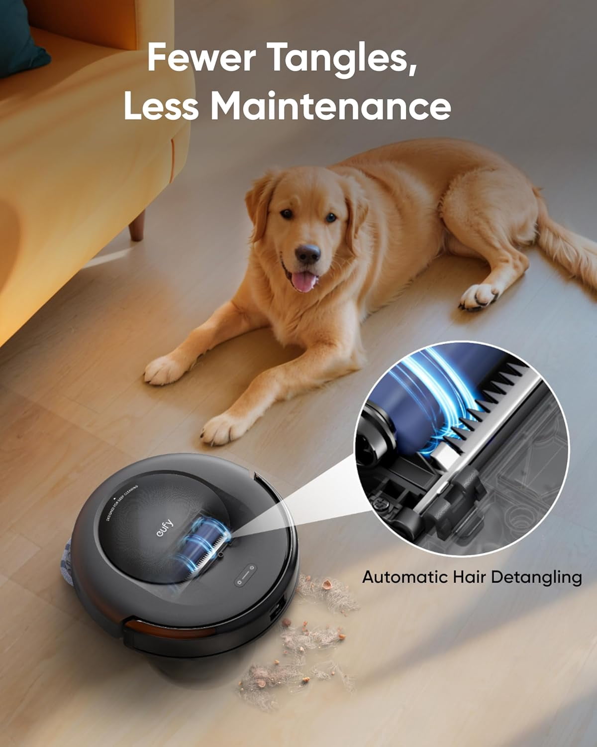 eufy Robot Vacuum and Mop Combo C20 with 6-Pack Large Capacity Dust Bags, All-in-One Station, Auto Mop Washing and Auto Drying for Hands-Free Cleaning,7000 Pa Powerful Suction, Self Emptying