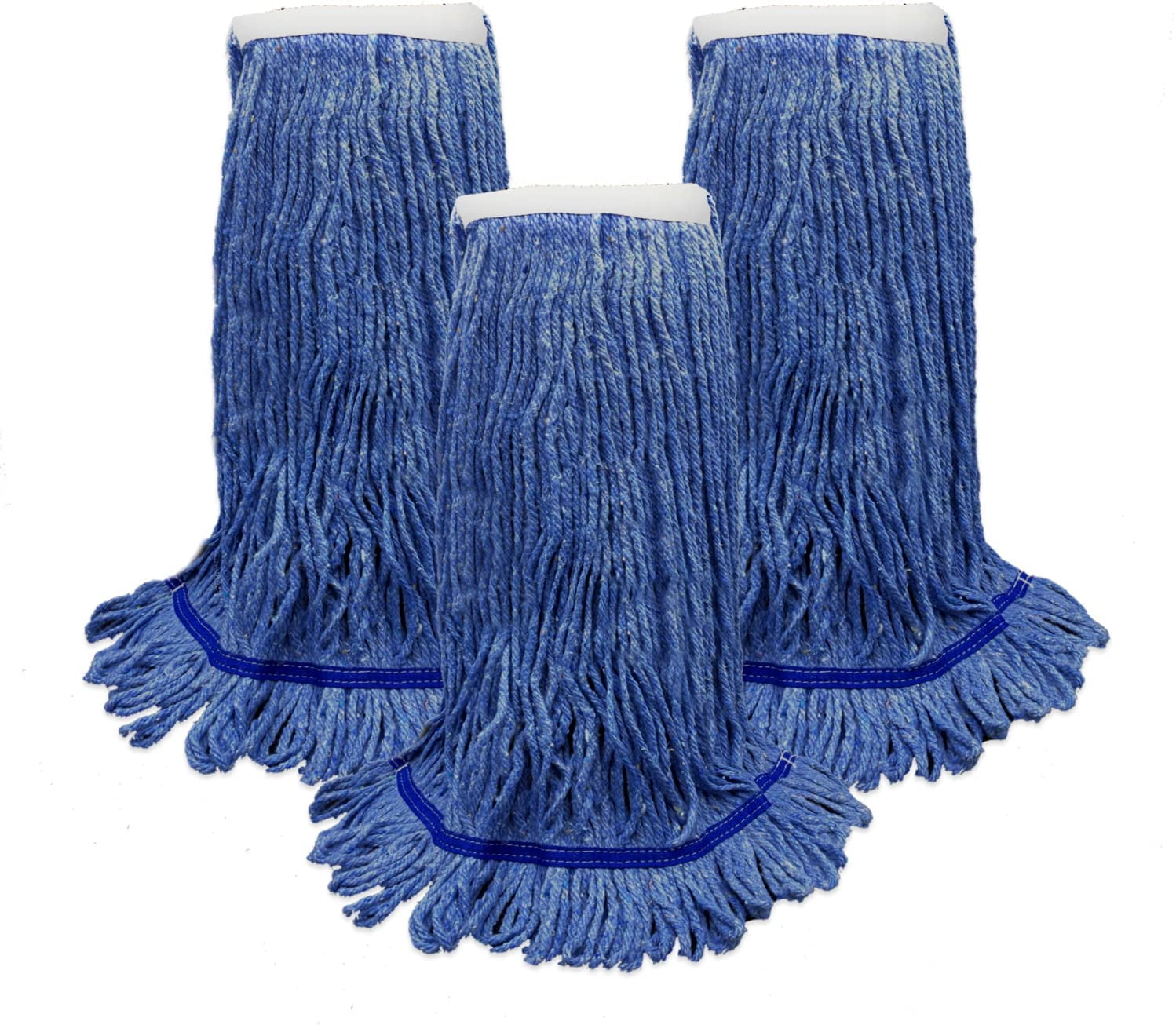 HURBANE HOME Heavy Duty Commercial & Industrial Mop Head Replacement Blue Mop Head Refill