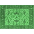 thumbnail image 1 of Ahgly Company Indoor Rectangle Oriental Emerald Green Industrial Area Rugs, 2' x 4', 1 of 4