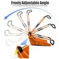 thumbnail image 4 of Resenkos Folding Snow Pusher Scoop Shovel with Wheels and Handle-Orange, 4 of 9
