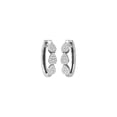 thumbnail image 3 of ARAIYA FINE JEWELRY 14K White Gold Round Diamond Hoop Earrings (1/3 cttw, I2-I3 Clarity, I-J Color), 3 of 6