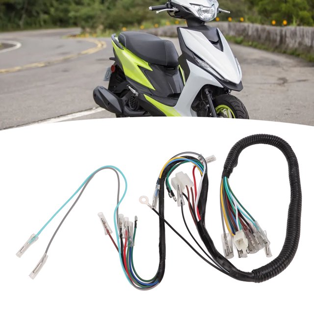 Arnés de cableado de arranque eléctrico arnés de cableado principal Anti grietas ABS TPU Durable resistente a altas temperaturas para motocicleta ANGGREK Otros