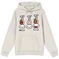 thumbnail image 6 of All Purpose Bunny Three Bunnies With Twisted Ears and Carrots Adult Cream Graphic Hoodie-XXL, 6 of 7