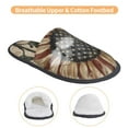 thumbnail image 3 of Balery USA Sunflower Flag Pantuflas de Casa de Felpa Silenciosas con Diseño Estampado, Zapatillas Cómodas Antideslizantes de Algodón para Interior-Medium, 3 of 8