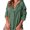 Green, variant on Long Sleeve Solid Color Women Turn-Down Collar Casual Loose Shirt Blouse