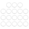 thumbnail image 1 of Unique Bargains 45mm Loose Leaf Binder Rings, 18 Pack 3mm Metal Flash Card Book Binding Rings for Key Chain Card, White, 1 of 7