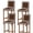 Dark Brown, variant on Gray Geometric Bar Stool Cover Set of 4, Black Greek Key Design Abstract Modern Art Stretch Bar Chair Cover, Removable Washable Pub Counter Stool Chair Slipcover for Kitchen Dining Room Pub Cafe