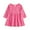 B Pink, variant on NAISIBABY Girls Long Sleeve Dress, Lace Up Floral Prints Cotton Casual Ruffle Sundress Yellow 18-24Months