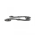 thumbnail image 6 of Renovators Supply Black Shutter Dog Holders 6.5" L Antique Decorative S Style Aluminium Black Rust Resistant Shutter Tieback w/Screws, 6 of 10