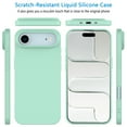 thumbnail image 2 of For iPhone 17 Air Case with Screen Protector, Tekcoo Liquid Silicone Military-Grade Protection Shockproof Rugged Soft Gel Rubber Slim Cell Phone Case Cover for iPhone 17 Air 6.5", Green, 2 of 14